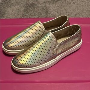 Holographic Slip-On Sneakers